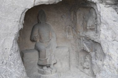 Buda oymalar Çince mağaralarda