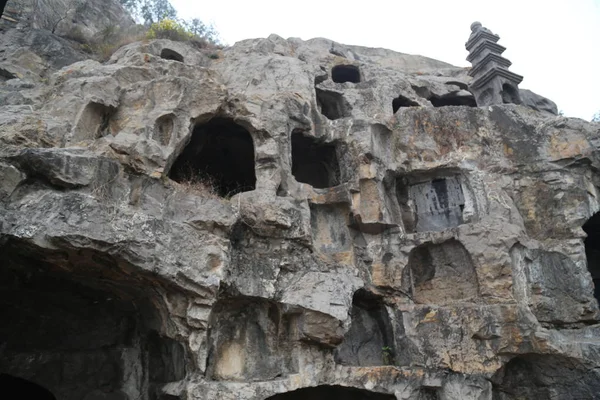 Buda Chinês Cavernas Luoyang China — Fotografia de Stock