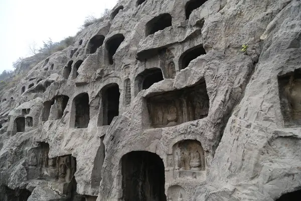 Jaskinie Longmen Luoyang Chiny — Zdjęcie stockowe