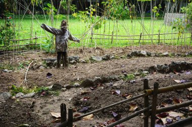 Rustik korkuluk Bahçe arsa kırsal Vietnam yatay biçiminde korur