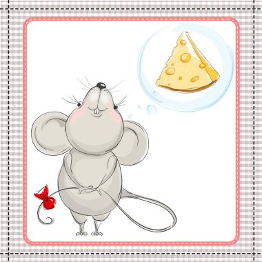 Küçük fare rüyalar hakkında büyük bir peynir parçası
