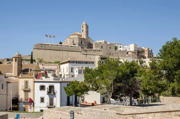 Santa Maria d'Eivissa Ibiza şehrin katedral — Stok fotoğraf