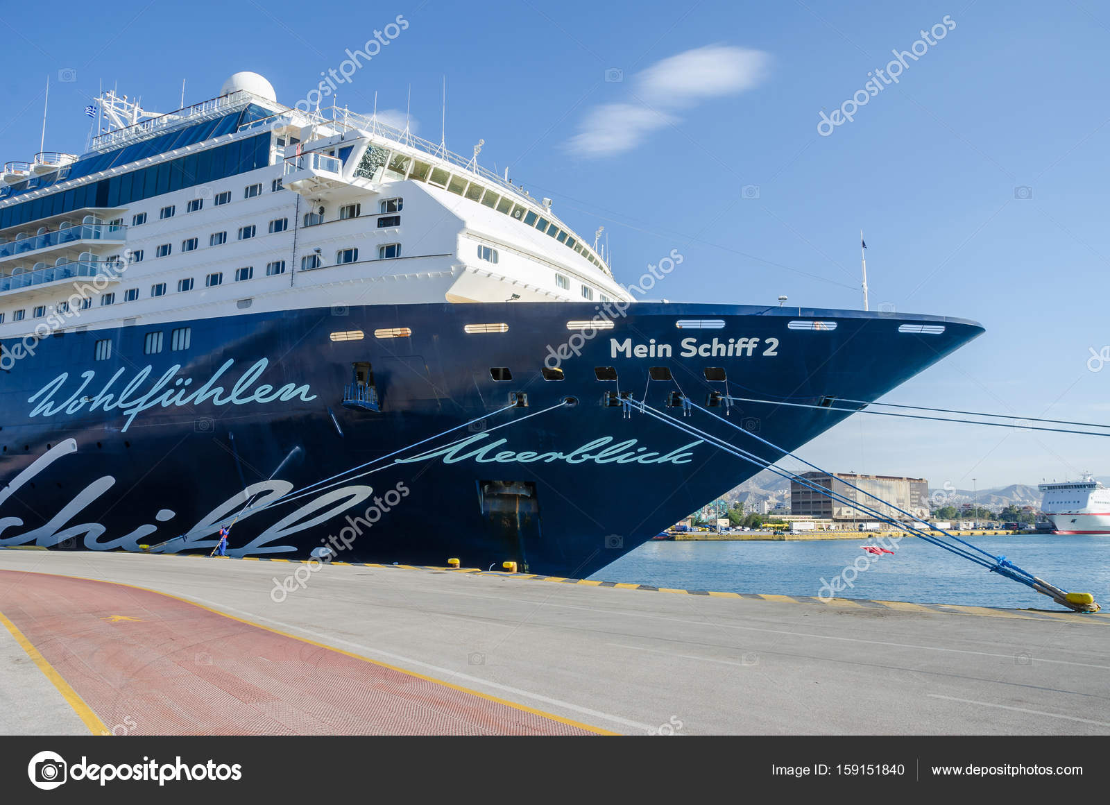 Cruise Liner Mein Schiff 2 Of Tui Cruises Anchored In Port