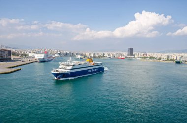 Panoramik manzaralı Feribot Tekne pire bağlantı noktası