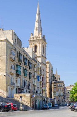 Marsamxett Street St.Paul 's Anglikan yanlısı Katedrali ile