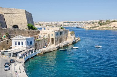 Marsamxett liman Restoran Scoglitti ile ve Manoel Isla