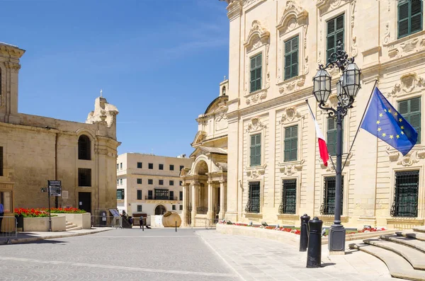 stock image The Castille Place with Our Lady of Victories Chapel