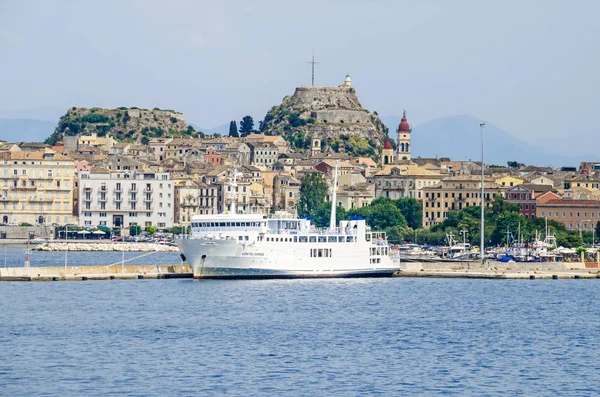 Venedik eski kale Yunanistan ile eski Corfu town
