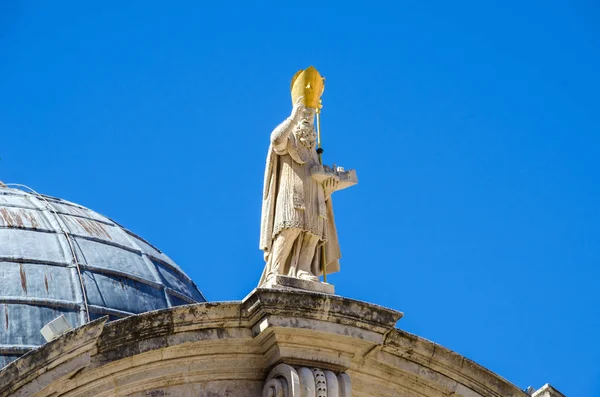 Saint Blaise Dubrovnik, Hırvatistan üzerinde St. Blaise kilise heykeli