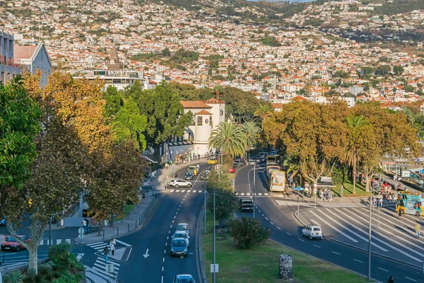 Funchal Portugal Novembre 2019 Promenade Bord Mer Avenida Mar Avec — Photo