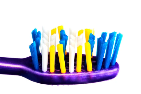Toothbrush Close White Background Isolate — Stock Photo, Image