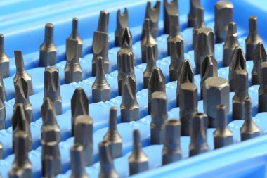 Tornavida bit yakın çekim, el aracı, araçlar kümesi.