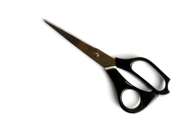 Hairdressing Scissors White Background Close Isolate — Stock Photo, Image