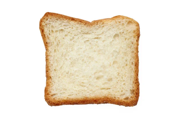 Хлеб Бутербродов Тостов Крупный План Белый Фон Вид Сверху Пространство — стоковое фото