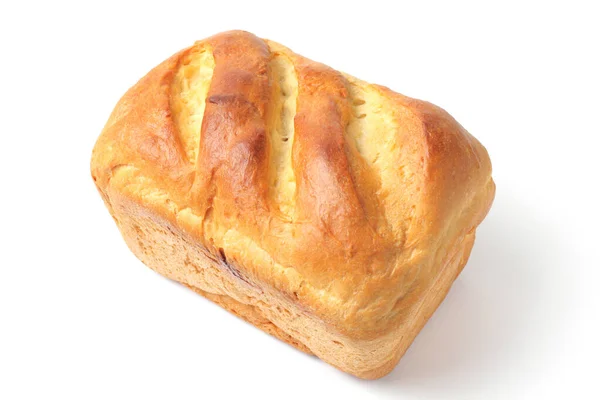 Аппетитный Домашний Хлеб Хлеб Хлеба Крупным Планом Изолировать Белый Фон — стоковое фото