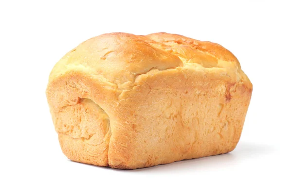 Аппетитный Домашний Хлеб Хлеб Хлеба Крупным Планом Изолировать Белый Фон — стоковое фото