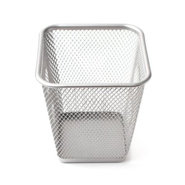 Ofis için geri dönüşüm kutusu, beyaz arkaplan, izole.