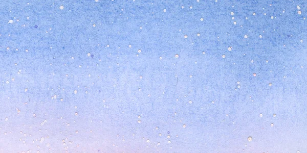 Cielo Azul Acuarela Nieve Invierno Antecedentes — Foto de Stock