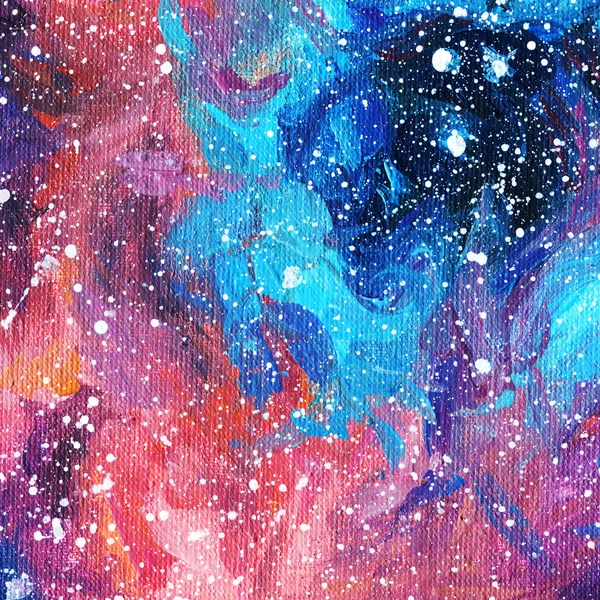 Nebula Space Stars Galaxies Acrylic Constellations Starry Sky — Stockfoto