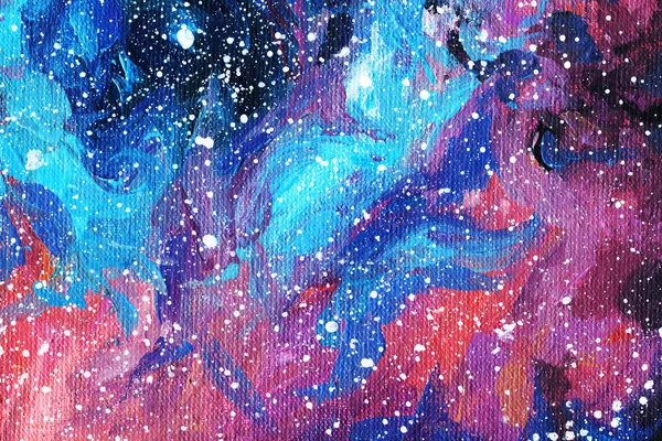 Nebula Space Stars Galaxies Acrylic Constellations Starry Sky — Stockfoto