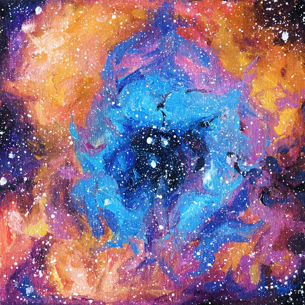 nebula. space. stars . galaxies. acrylic. constellations. starry sky