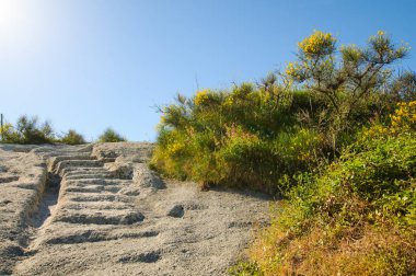 Path to Mount Epomeo, Ischia Island, Italy clipart