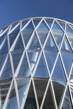 Modern mimarinin dış cephesi. soyut arkaplan oluşturuluyor