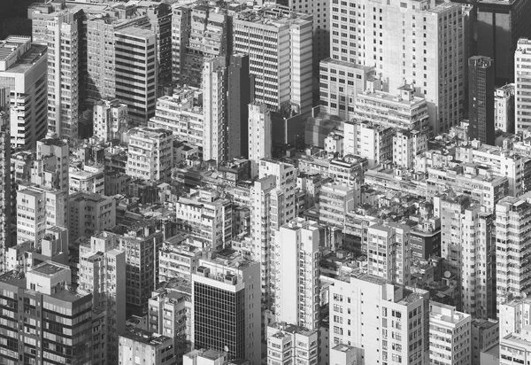 Letecký pohled na centrum Hong Kong City — Stock fotografie