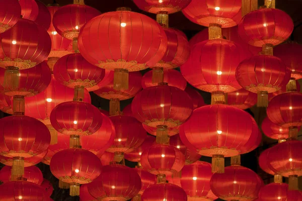 中秋節のお祝いのための赤い中国の提灯 — ストック写真