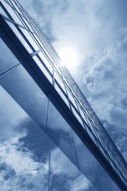 Modern mimarinin dış cephesi. soyut arkaplan oluşturuluyor