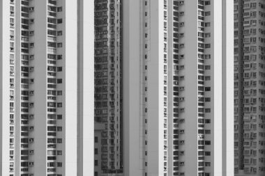 Hong Kong 'da yüksek binalar.