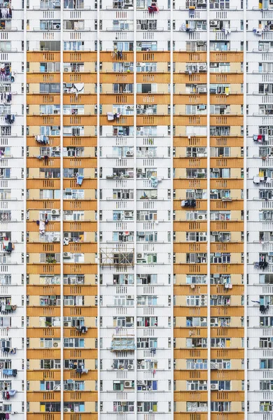 Wysoki budynek mieszkalny nieruchomości publicznej w Hongkongu — Zdjęcie stockowe