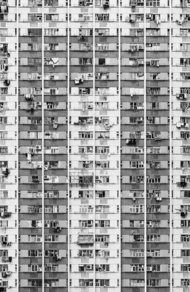 Hoogbouw residentieel gebouw van openbaar landgoed in Hong Kong stad — Stockfoto