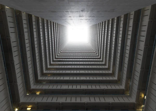 Edificio residenziale a grattacielo di proprietà pubblica nella città di Hong Kong. Costruire sfondo astratto — Foto Stock