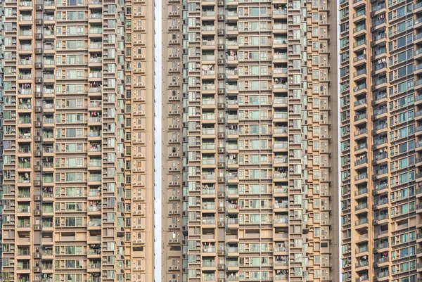 Πολυώροφο κτίριο κατοικιών στην πόλη του Χονγκ Κονγκ — Φωτογραφία Αρχείου