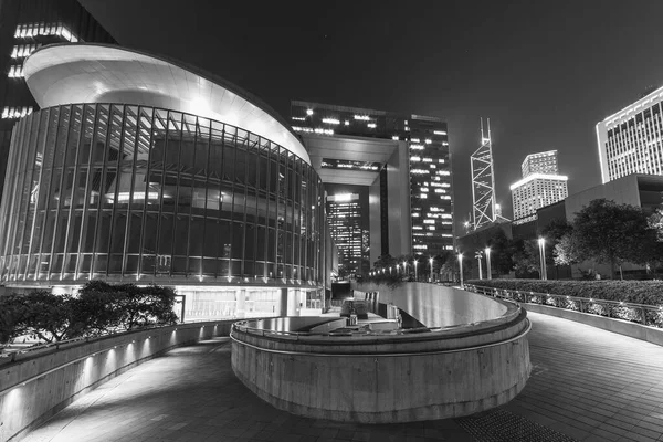 Centrum van Hong Kong stad 's nachts — Stockfoto