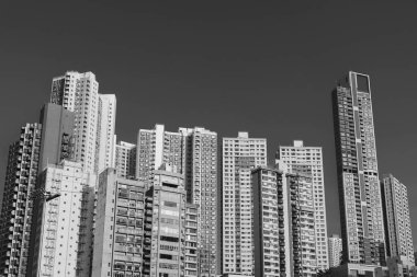 Hong Kong 'da yüksek binalar.