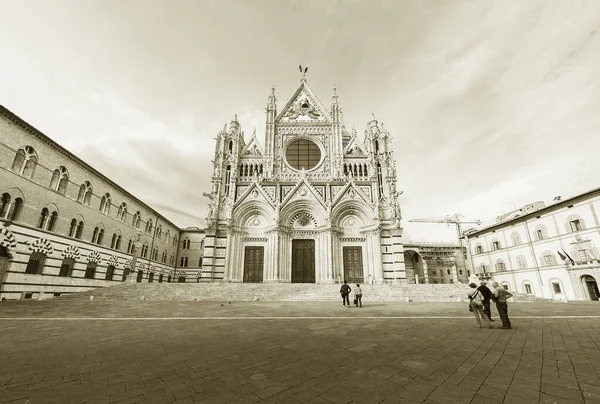 Kerk Cattedrale di Siena in de historische stad Siena, Toscane, Italië — Stockfoto