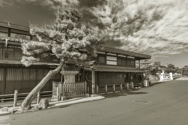 Vecchia strada della città storica Takayama, Giappone — Foto Stock