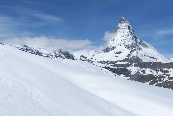 Idylliczny krajobraz Matterhorn, Zermatt, Szwajcaria — Zdjęcie stockowe