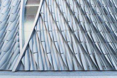 Modern mimarinin dış cephesi. Soyut arkaplan kalıbı oluşturuluyor