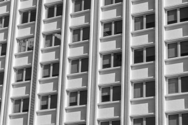 Modern binanın dış cephesi. Mimari soyut arkaplan