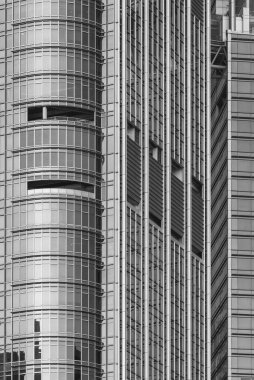 Modern binanın dış cephesi. Mimari soyut arkaplan