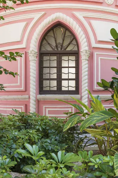 Window Portuguese Colonial Architecture Macau China — Stock Photo, Image