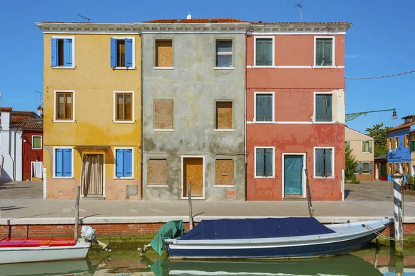 Ідилічним Пейзажем Burano Острів Венеція Італія — стокове фото