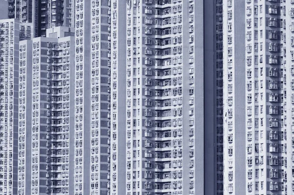 Utanför Höghus Byggnad Hongkong Stad — Stockfoto
