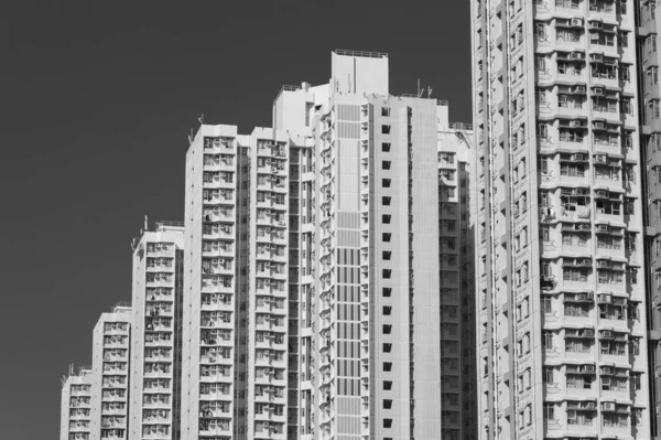 Edificio Residencial Gran Altura Propiedad Pública Ciudad Hong Kong — Foto de Stock