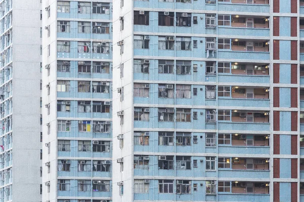 Alta Costruzione Residenziale Edificazione Immobili Pubblici Nella Città Hong Kong — Foto Stock