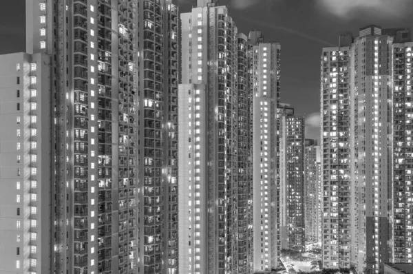 Finca Pública Hong Kong Por Noche —  Fotos de Stock