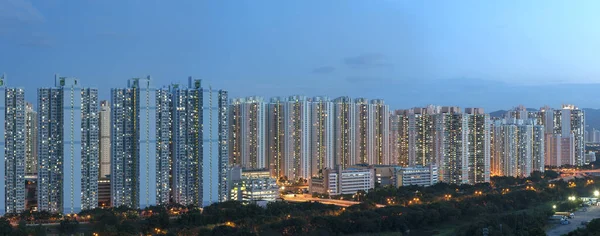 Panoramablick Auf Öffentliches Anwesen Hongkong — Stockfoto